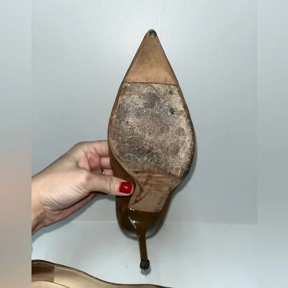 Jimmy Choo Brown Suede Heels - Picture 12 of 13